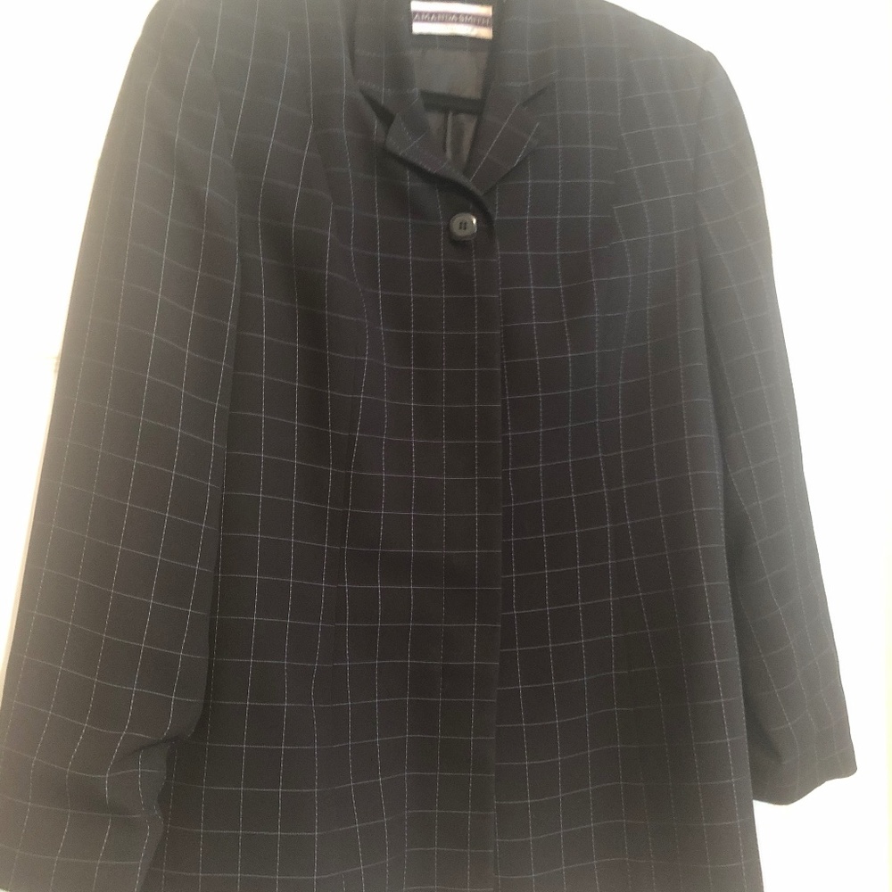 Black with Blue stripes Suit Jacket